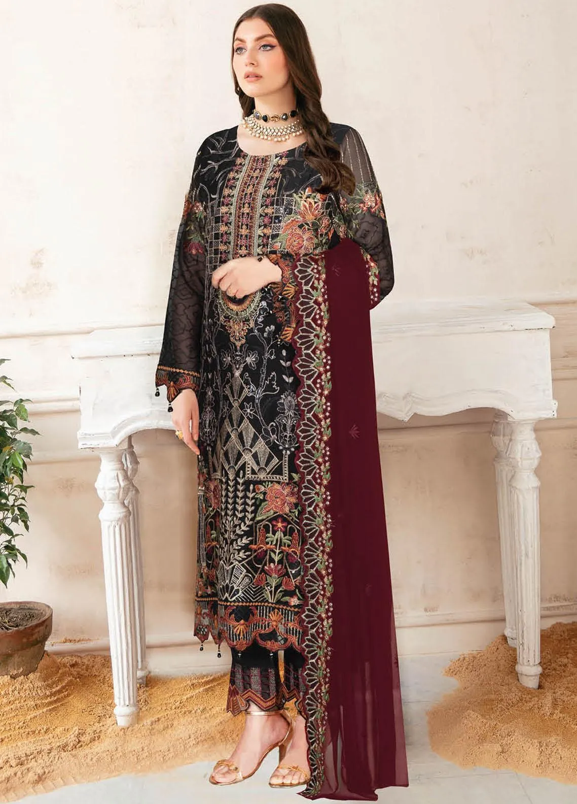 Ramsha Nayab Chiffon Collection – N-107