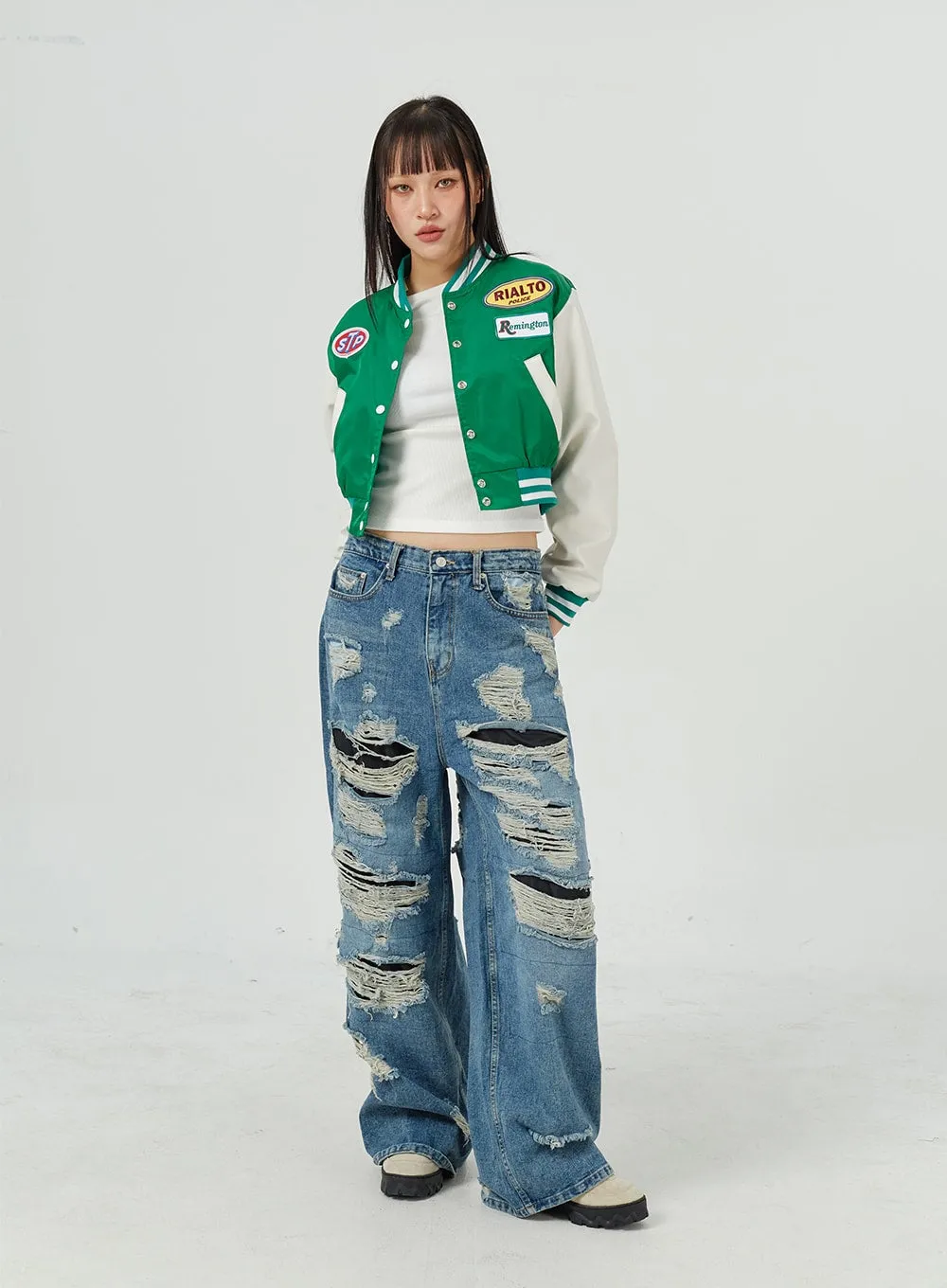 Ripped Baggy Jeans CM317