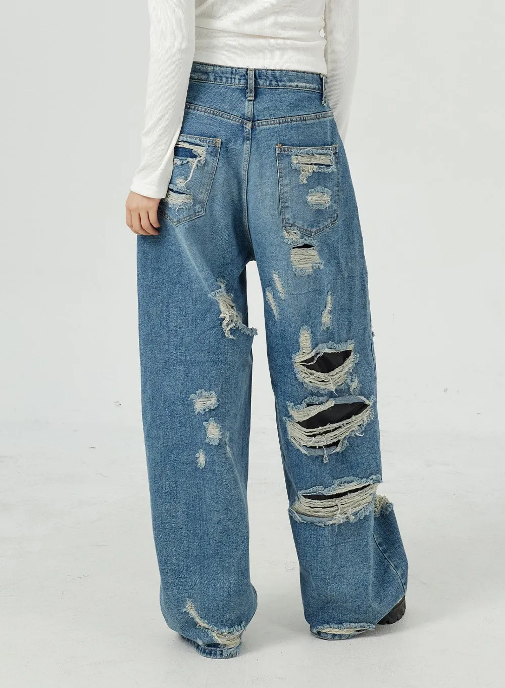 Ripped Baggy Jeans CM317