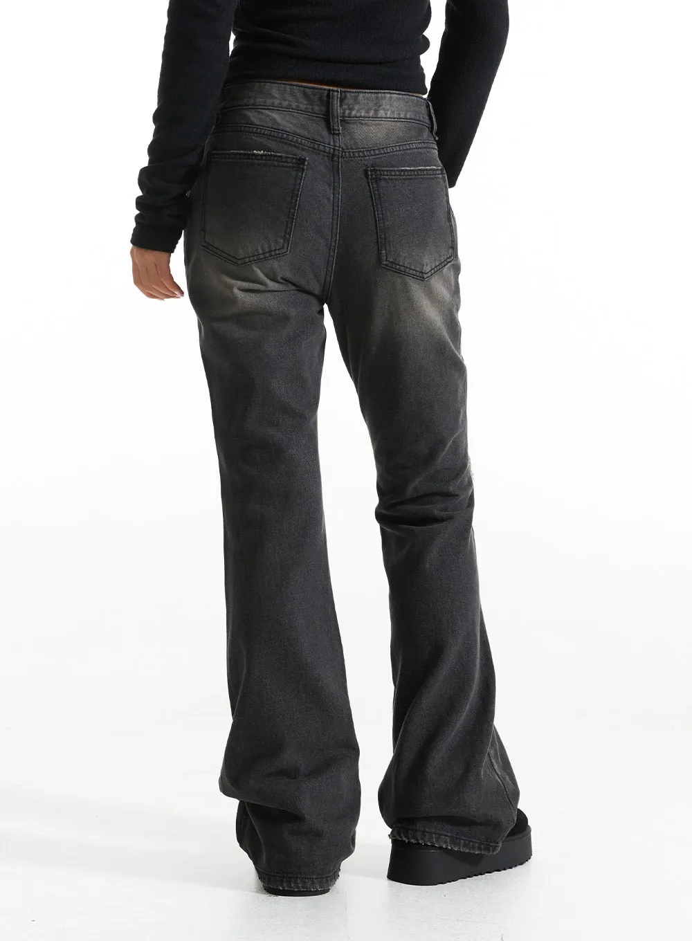 Ripped Bootcut Jeans CO313