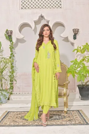 Ruby Couture - Chandi - Raw Silk & Chiffon - 3 Piece