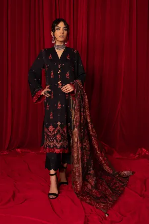 Sapphire Festive 2022 · 3 Piece Embroidered Silk Suit - 0U3ESL22V710