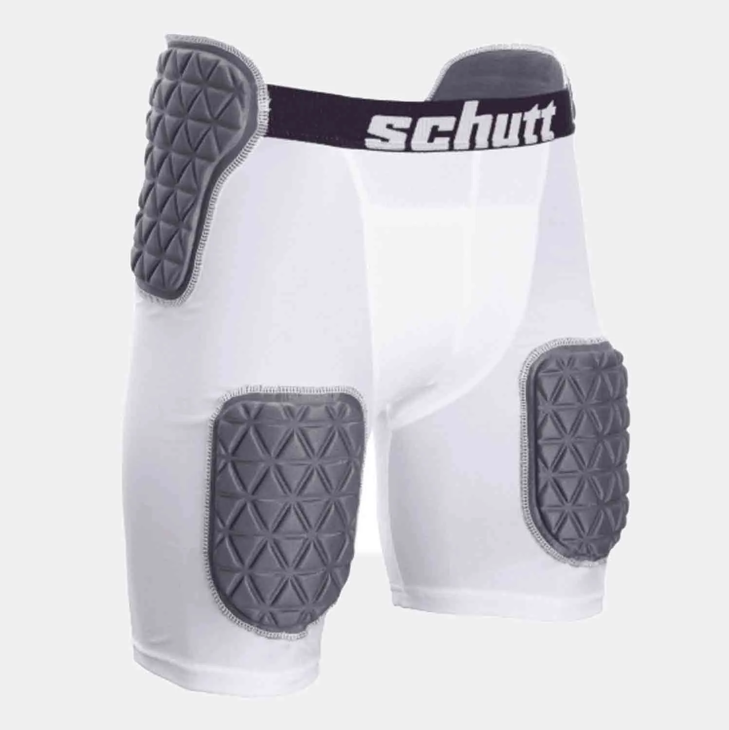 Schutt Adult Protect Tri All-in-One Football Girdle, White