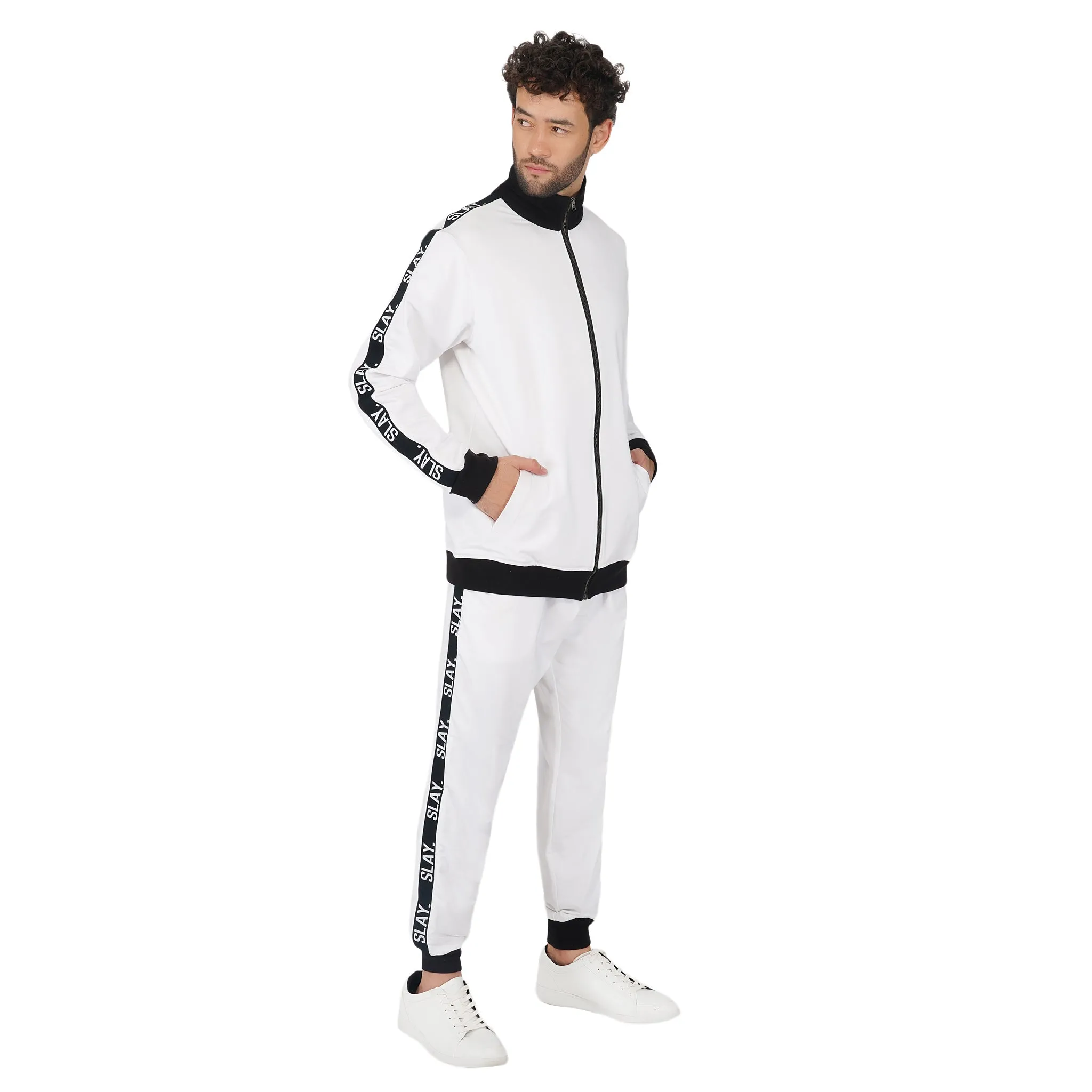 SLAY. Classic Men's Limited Edition White Tracksuit