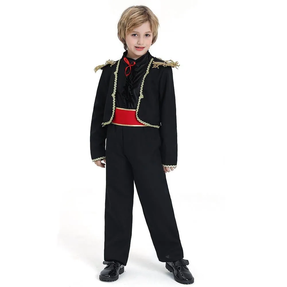 Spanish Matador Flamenco Dance Exotic Kids Cosplay Costume