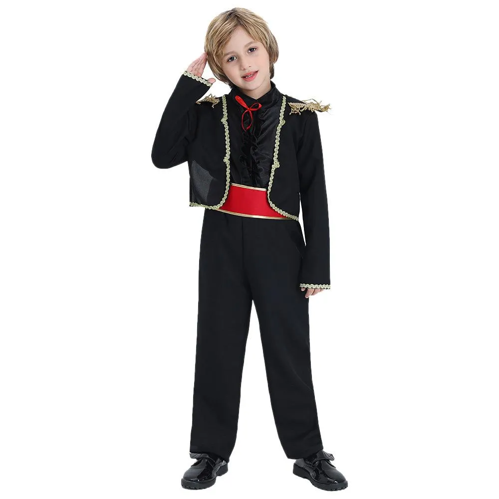 Spanish Matador Flamenco Dance Exotic Kids Cosplay Costume