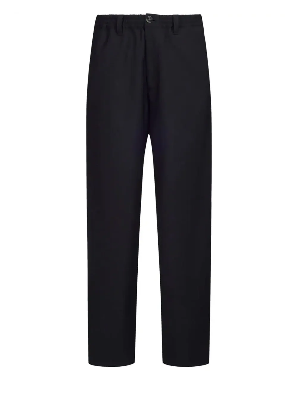 Tropical Wool Elastic Waist Pants