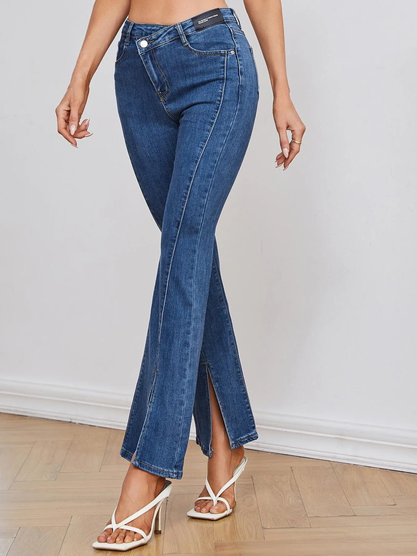 Women's High Waist Medium Stretch Flare Leg Jeans